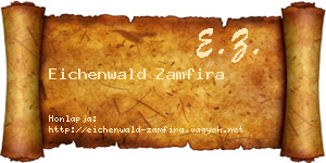 Eichenwald Zamfira névjegykártya